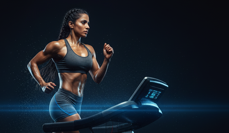 Cardio sports athlete